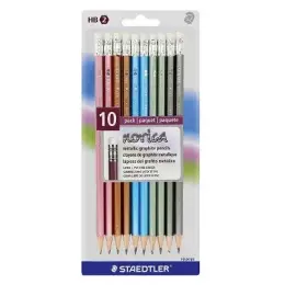 Staedtler Rubber Tip Metallic Pencils Pack of 10
