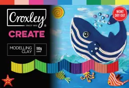 CROXLEY CREATE MODELLING CLAY 100G ASSORTED