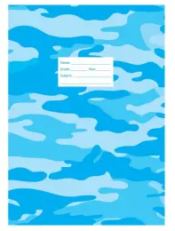 EEZY Cover A4 Pre-cut - Blue Camo (Pk5)