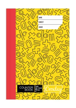 A4 2Quire 192Pg Hard Cover Feint Ruled Eco Friendly - Yellow