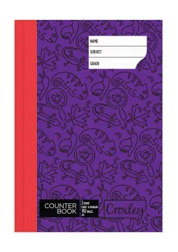 A4 2Quire 192Pg Hard Cover Feint Ruled Eco Friendly - Purple