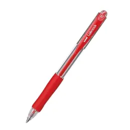 Uniball Laknock Ballpen With A Rubber Grip & 0.7mm Nib - Red