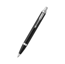 Parker IM Ball Pen Medium Nib Blue Ink-Chrome Trim NS2143632 (Each) - Black NS2143632