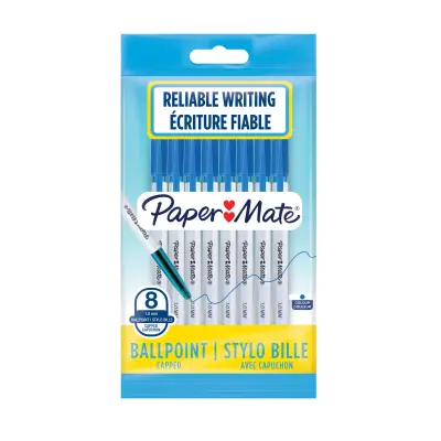 paper-mate-045-capped-ballpoint-pen-10mm-ns2084-pack-8-blue-ns2084422.jpg