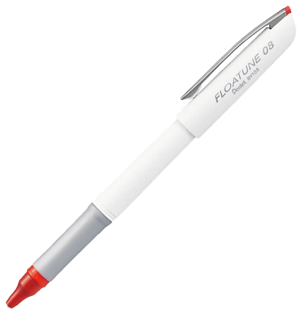 Pentel Floatune 0.8mm Rollerball Pen BY108 (Each) - Red BY108-B
