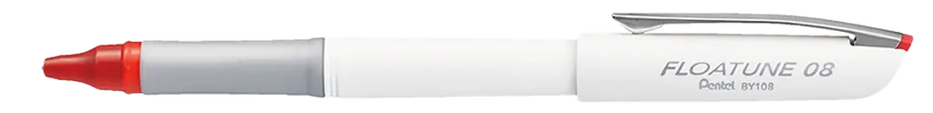 Pentel Floatune 0.8mm Rollerball Pen BY108 (Each) - Red BY108-B
