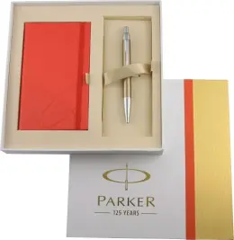 Parker IM Stainless Steel Medium Nib Rollerball Pen (Brown Shadow with Chrome Trim)