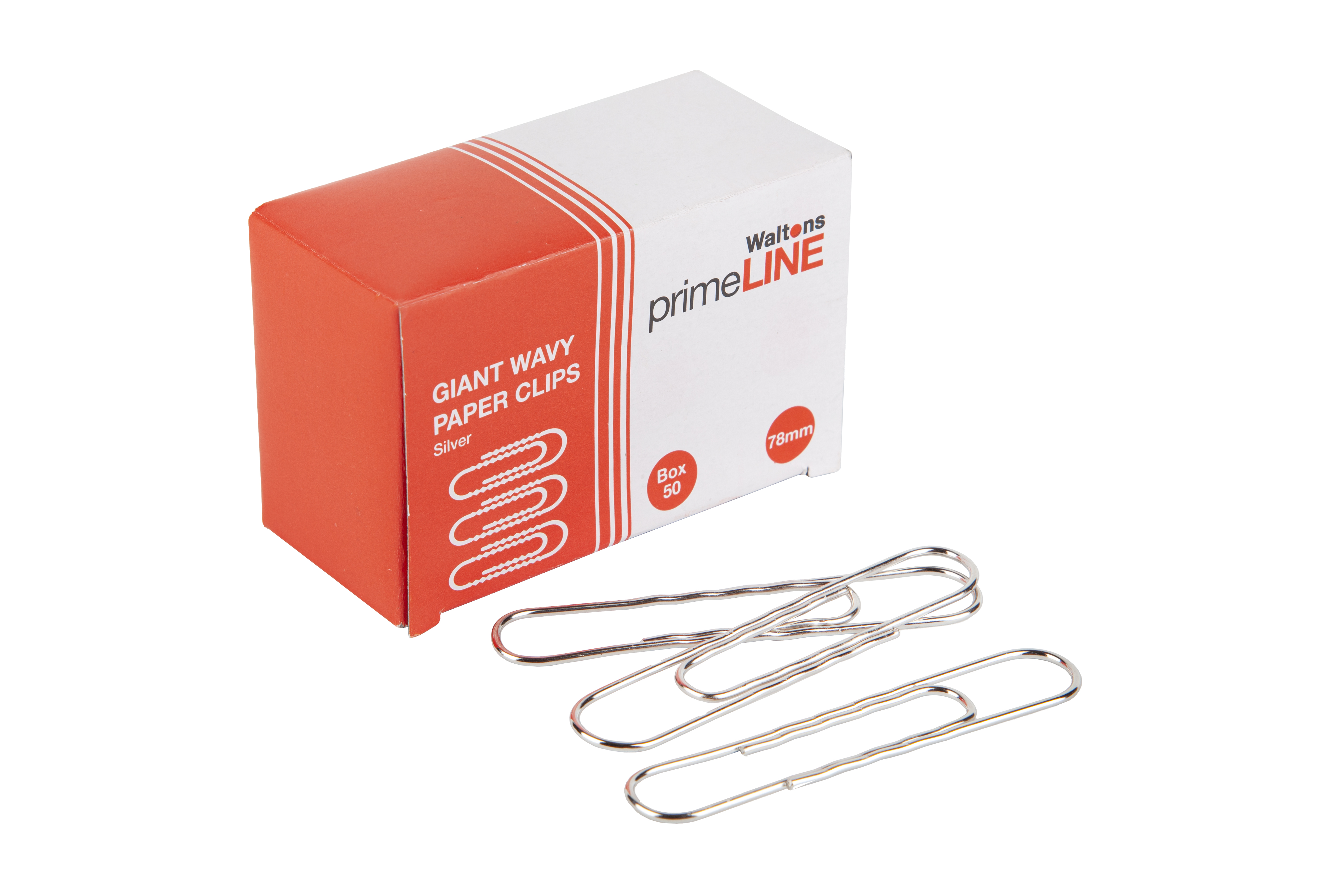 Waltons Primeline 50mm Giant Paper Clip Box 100 | Waltons