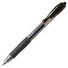 Pilot Retractable Gel Pen (0.7mm Fine) | BL-G2-7 (each) - Black