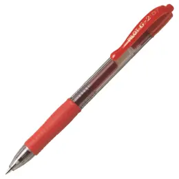 Pilot Retractable Gel Pen (0.7mm Fine) | BL-G2-7 (each) - Red