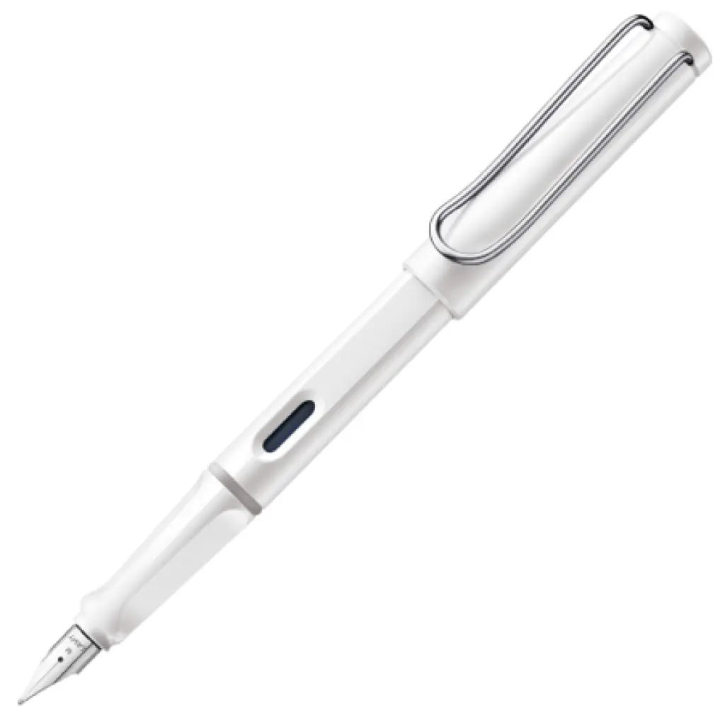 LAMY safari Fountain Pen, Blue ink (T10 BL refill) - White