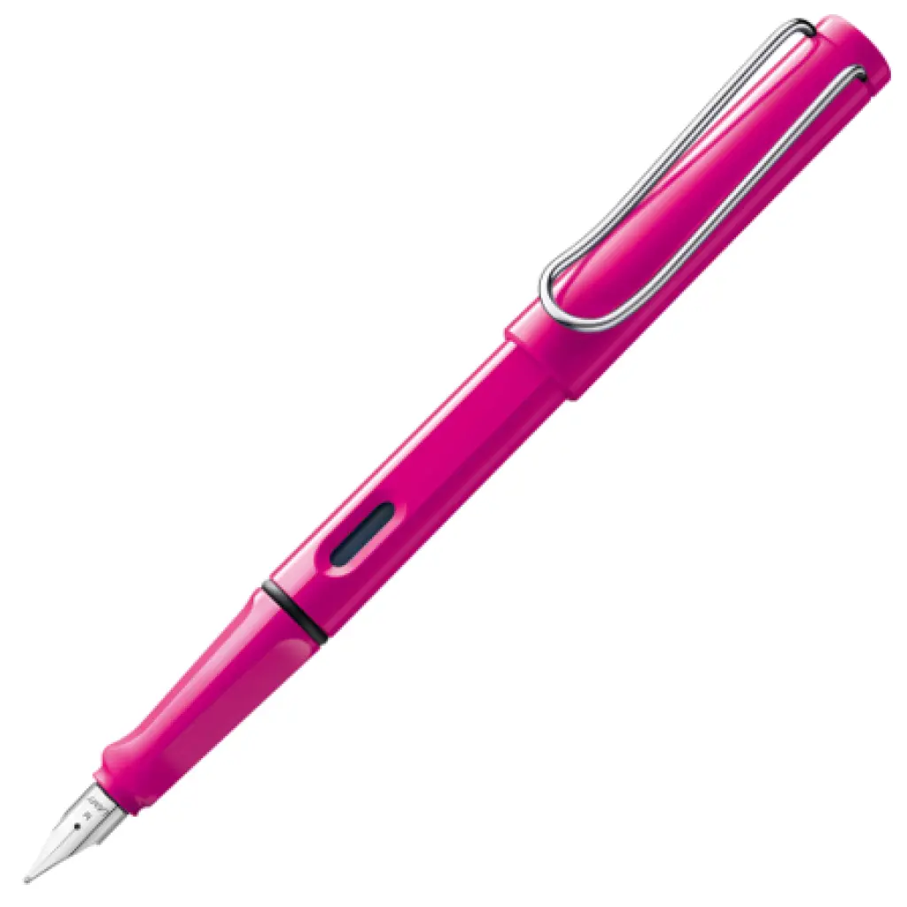 LAMY safari Fountain Pen, Blue ink (T10 BL refill) - Pink
