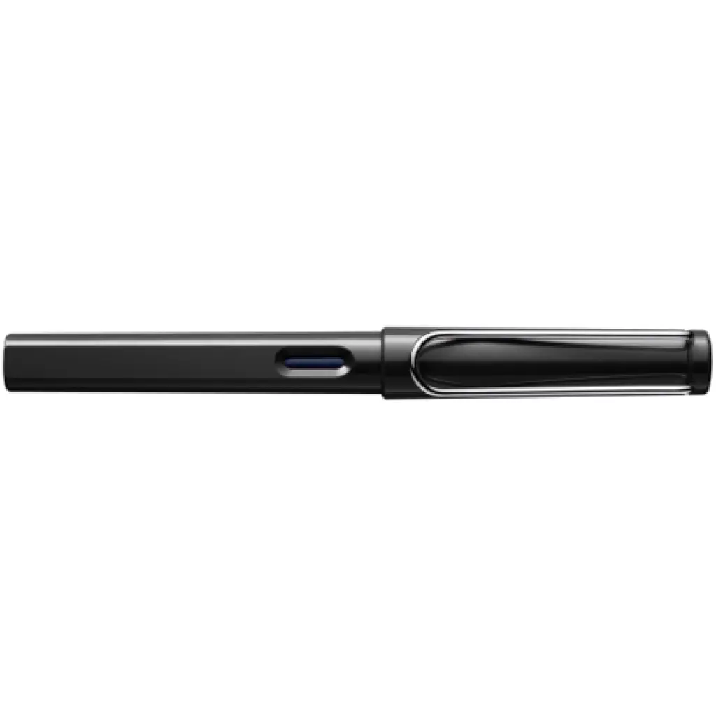 LAMY safari Fountain Pen, Blue ink (T10 BL refill) - Glossy Black