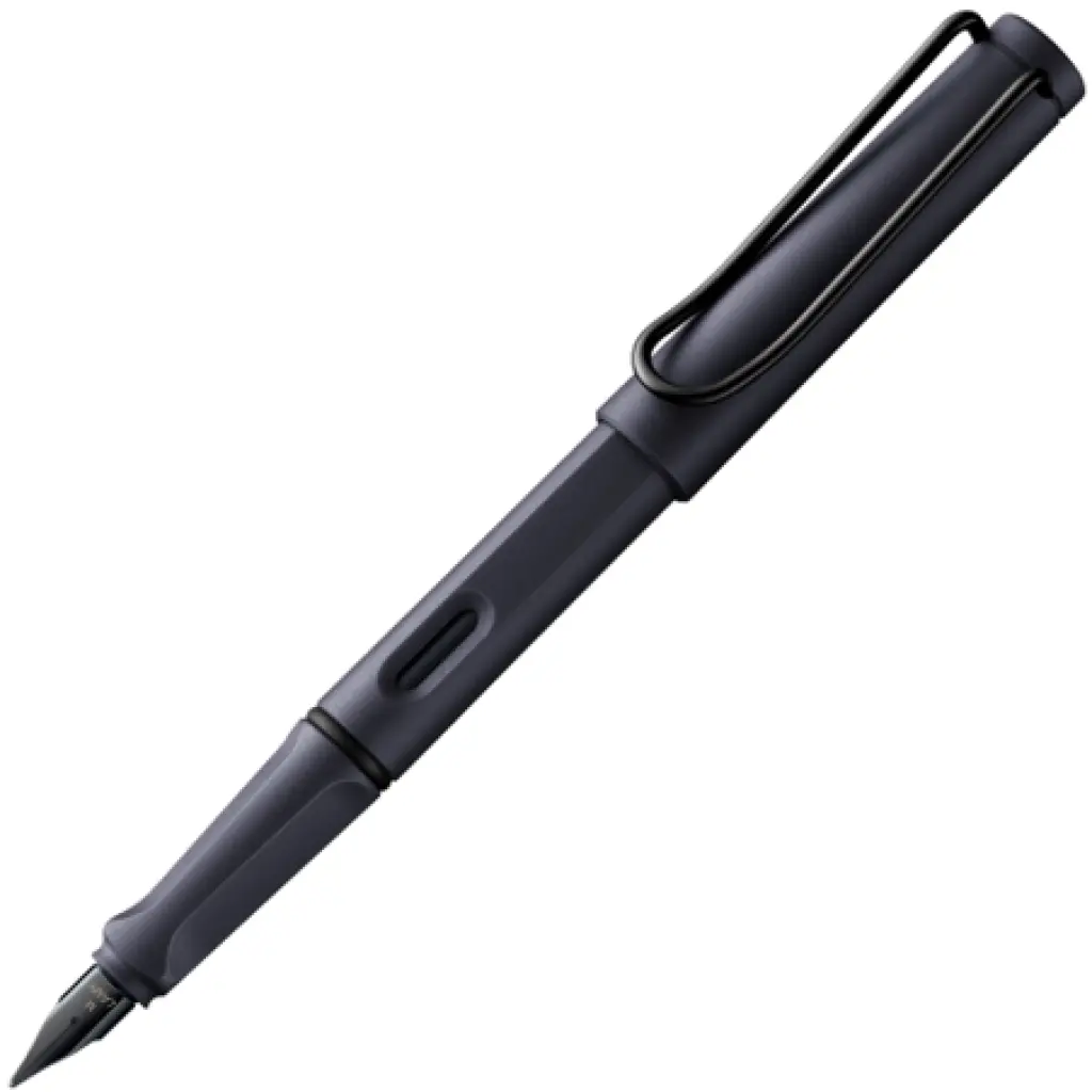 LAMY safari Fountain Pen, Blue ink (T10 BL refill) - Matt Black