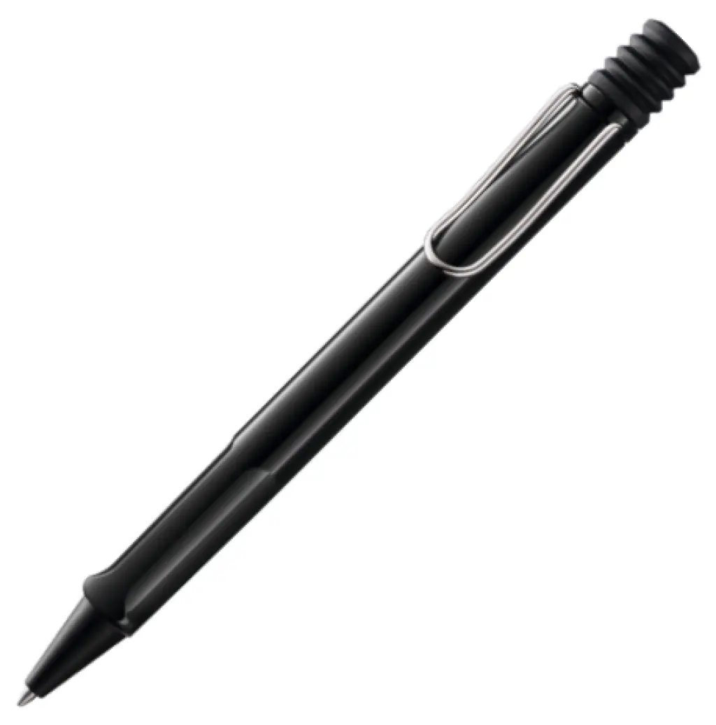 LAMY safari Ballpoint Pen, Black ink (M16 M refill) - Glossy Black