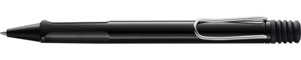LAMY safari Ballpoint Pen, Black ink (M16 M refill) - Glossy Black
