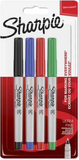 Sharpie Ultra Fine Permanent Markers Standard NS1985879 (Pack 4)