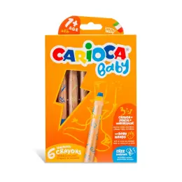 Carioca 3-in-1 Crayons 1+ Carded WP11 Set of 6