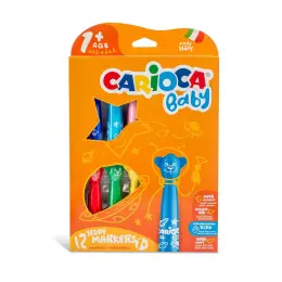 Carioca Teddy Markers 1+ Carded WP16 Set of 12