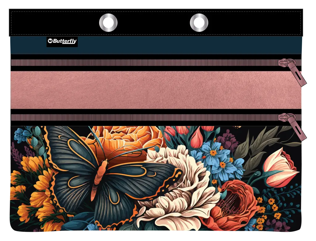 PENCIL CASE - BINDER (SECRET GARDEN)