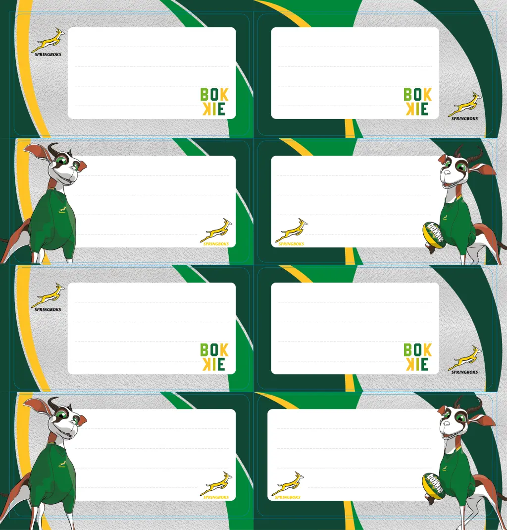 BOKKIE SELF-ADHESIVE BOOK LABELS 16's (SCORE)
