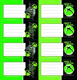 XBOX Self-Adhesive Book Labels 16's - Core24