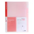 Waltons Primeline A4 Clear Plastic Pocket File - Red image