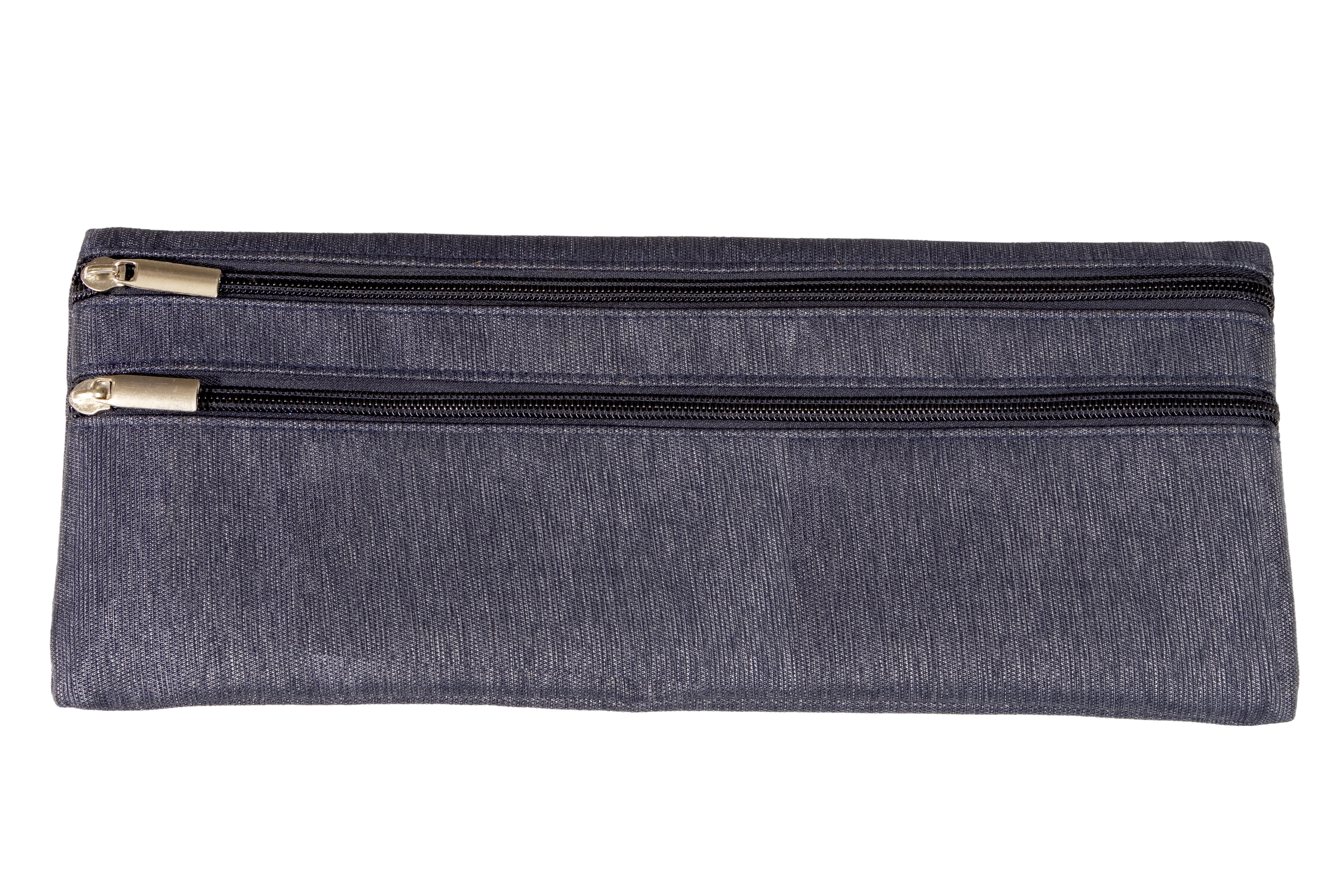 Kenzel 33cm DBL Zip Pencil Case - Dark Grey | Waltons