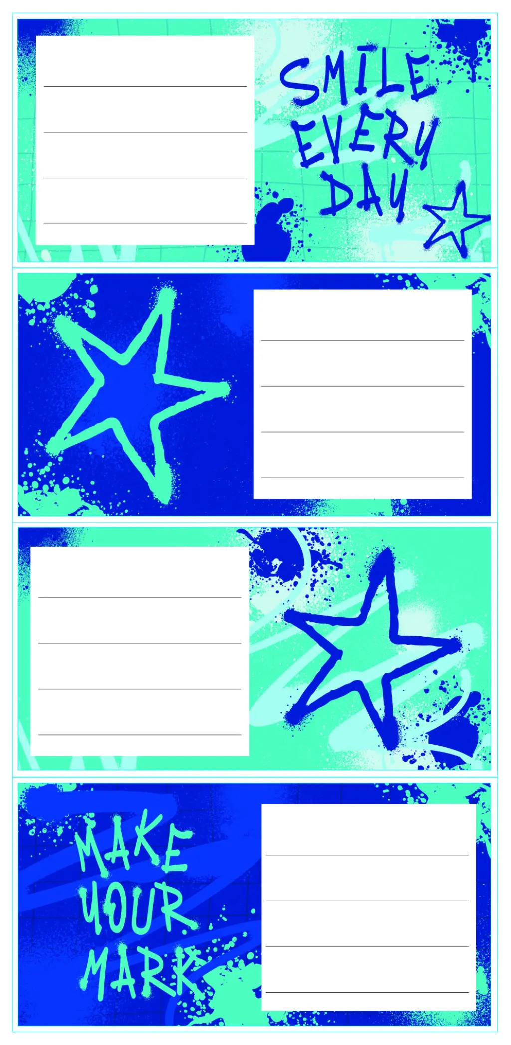 SPRAY PAINT BOOK LABELS