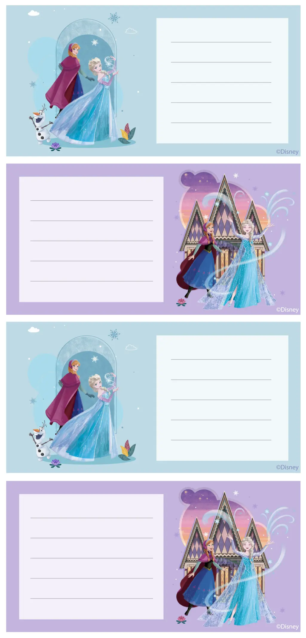 FROZEN - FEEL THE MAGIC BOOK LABELS