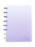 Waltons primeLINE Disc binding Notebook A5 Feint Ruled 100 sheets - Pastel Lilac image