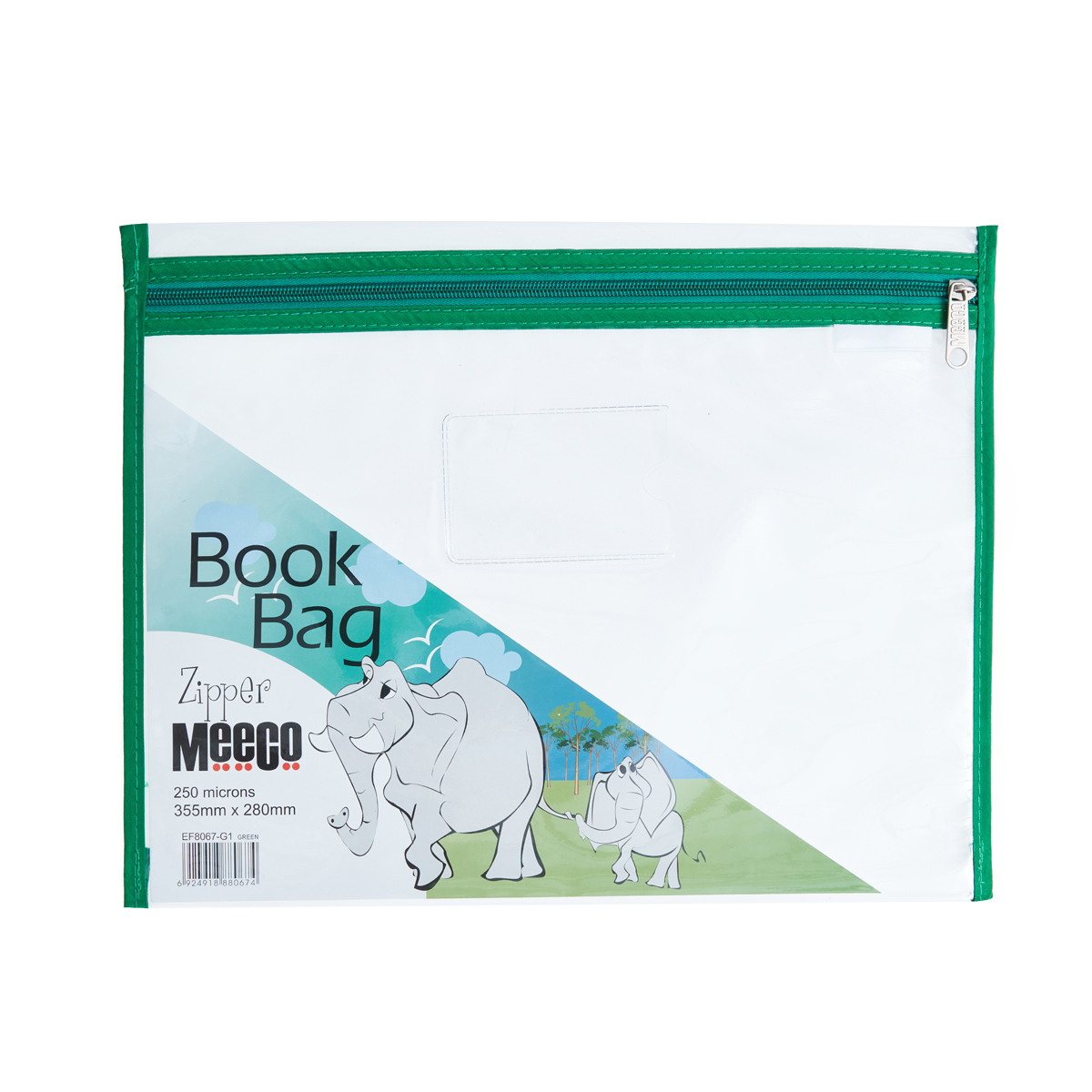 【vacant】Monthly Book 7冊まとめ売り Meeco PVC Book Bag with Zip - Green | Waltons