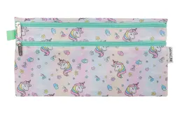 Waltons Primeline Double Zip 33cm Pencil Case Wp70 (Each) - Unicorn