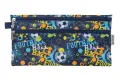 Waltons Primeline Double Zip 33cm Pencil Case Wp70 (Each) - Football image