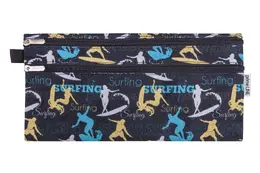 Waltons Primeline Double Zip 33cm Pencil Case Wp70 (Each) - Surfer