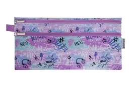 Waltons Primeline Double Zip 33cm Pencil Case Wp70 (Each) - Pastels
