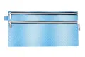 Waltons Primeline Pastel Ombre Double Zip Pencil Bag 33cm - Pastel Blue image