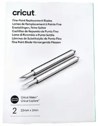 Cricut 2007457 - CC Explore/Maker Fine-Point Replacement Blades 2pkt (Each)