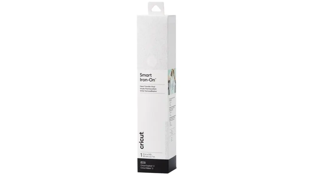 Cricut 2008674 Smart Iron-On Heat Transfer Vinyl Glitter 30x273cm - White 2009062