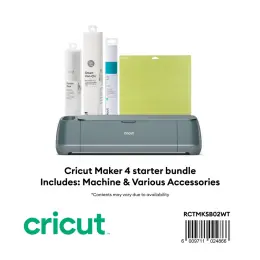 CRI-RCTMKSB02WT - Cricut Maker 4 Starter Bundle -Machine + various Accesories - SAGE