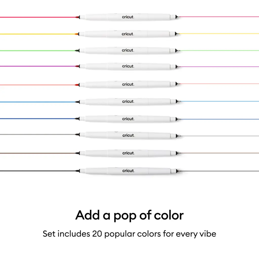 Cricut Dual-Sided Markers, Ultimate Set (20 pack)