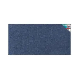 Parrot Bulletin Board Ribbed Aluminium Frame 2400mmx1200mm BD0676 (Each) - Blue