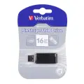 Verbatim Flashdrive USB 2.0 16GB Pinstripe Matt - X Black image