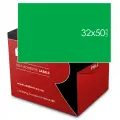 White Self Adhesive Labels 32mm x 50mm 3250 - Green image