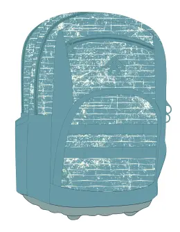 Totem Style Eco Orthopaedic School Backpack - Jasper