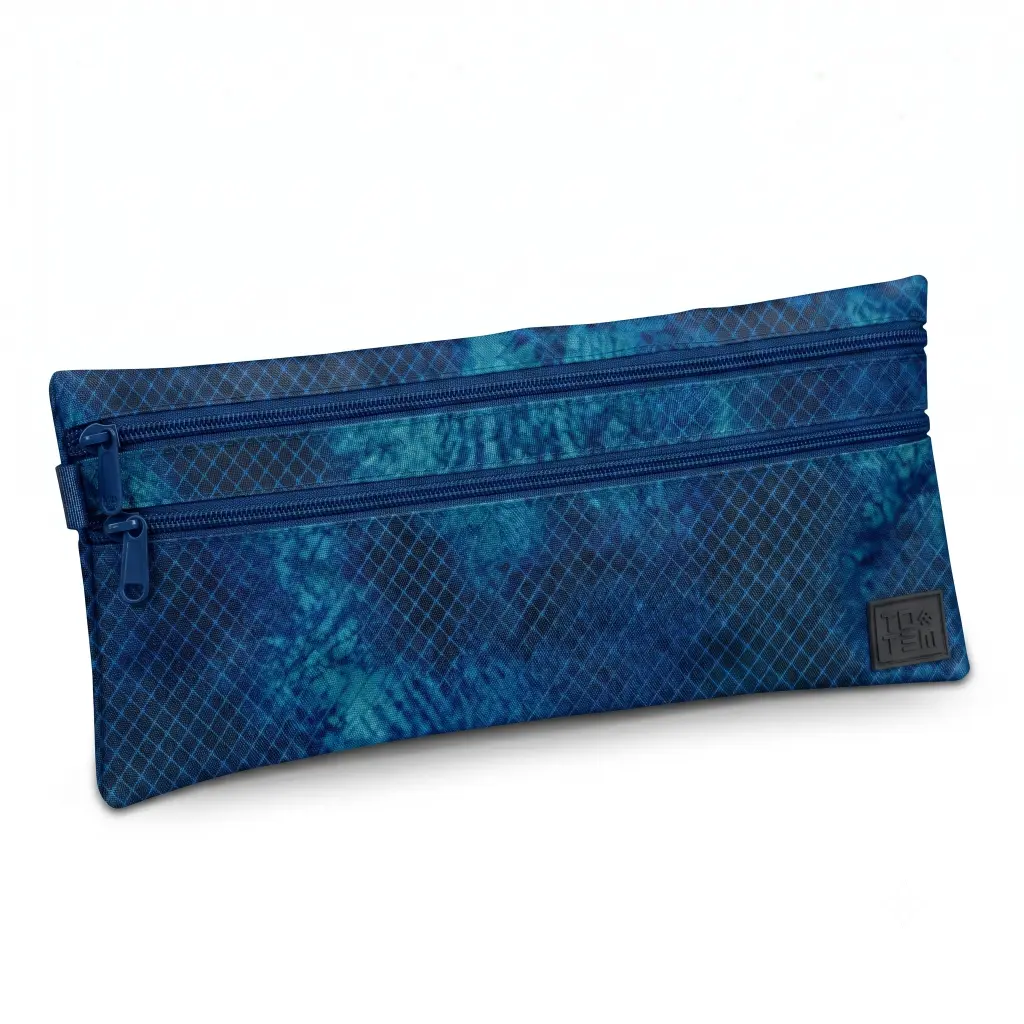 Totem 33cm Double Zip Pencil Case - Flow