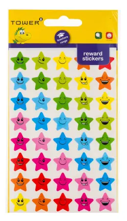Tower Stars With Faces Tttr01S03 (120 Labels)