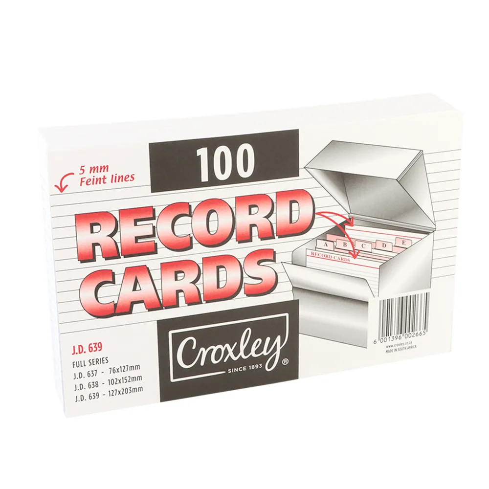 アマダ RISING ARTIST CARD COLLECTION RACC croxley-record-cards-white-