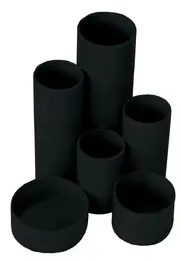 Flexo desk tidy plastic 6 compartment RH (Per 1) - Black