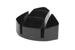 Bantex desk tidy plastic 5 compartment B9830 (Per 1) - Black